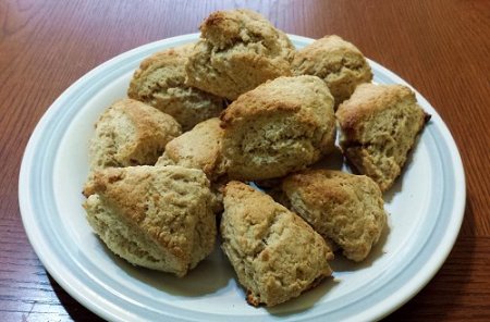 Cinnamon Vanilla Scones. They smell amazing hot from the oven!